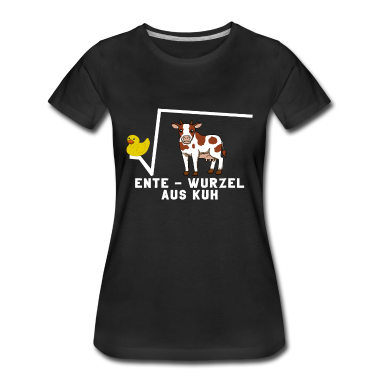 Mathe LK T-Shirt - Ente Wurzel Kuh Mathe Wortspiel Mathematik Mathe