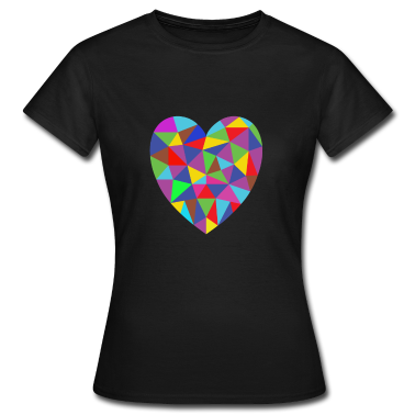 Mathe LK T-Shirt - Herz Polygon 3D Sternbild Geometrie Geschenkidee