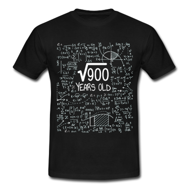 Mathe LK T-Shirt - Square Root of 900 - 30th Birthday Geek Design