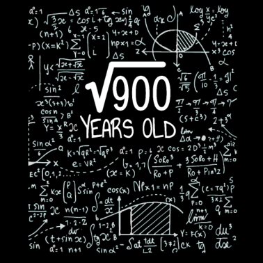 Motiv Square Root of 900 - 30th Birthday Geek Design