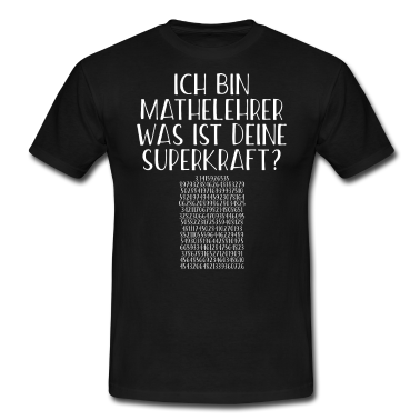 Mathe LK T-Shirt - MATHELEHRER SUPERKRAFT PI GESCHENK