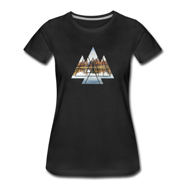 Mathe LK T-Shirt - Landschaft natur Outdoor geometrie