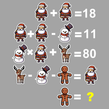Motiv Mathe Rätsel Mathelehrer Grundschule Weihnachten