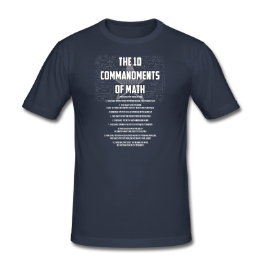 Mathe LK T-Shirt - Die 10 Gebote des Mathe-Geschenks