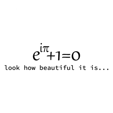 Motiv Eulersche Formel look how beautiful Mathe Geschenk