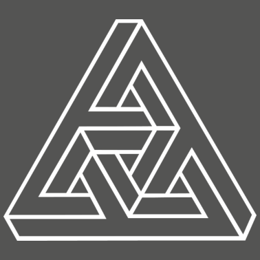 Motiv Unmögliches Dreieck Tribar Optische Illusion Mathe