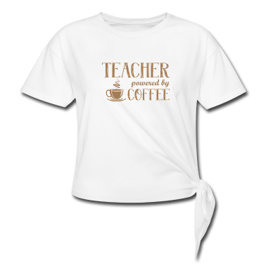 Mathe LK T-Shirt - Teacher powered by coffee Geschenk Professor