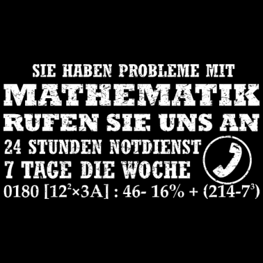 Motiv Witziges Mathematik T-Shirt - Rufen Sie uns an