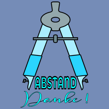 Motiv Pandemie Schule Geometrie Mathematik ABSTAND DANKE