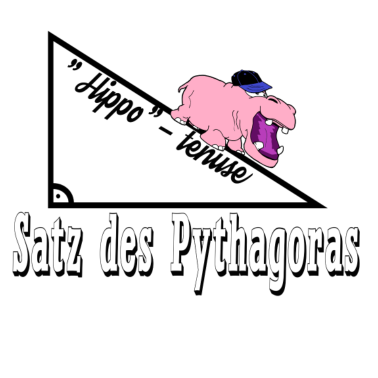 Motiv Mathe,Mathematik,Hippo-tenuse,Humor Pythagoras FUN