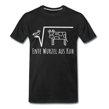Mathe LK T-Shirt - Ente Wurzel aus Kuh, Mathematik, Mathe Lk