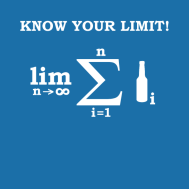 Motiv Mathe Grenzwert Alkohol Party Nerd Lehrer Geschenk