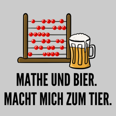 Motiv Mathe und Bier Lustig Nerd Geschenk