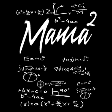 Motiv Mama hoch 2 Mutter von zwei Kindern Mathe Lehrerin