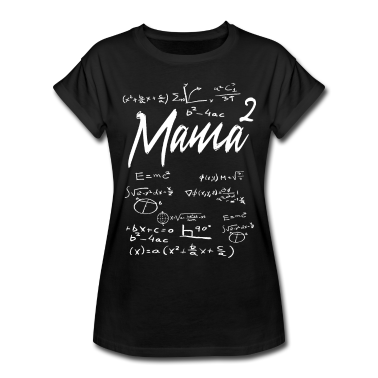 Mathe LK T-Shirt - Mama hoch 2 Mutter von zwei Kindern Mathe Lehrerin