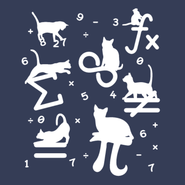 Motiv Mathematiker Mathe lustige Katze Liebhaber Geschen