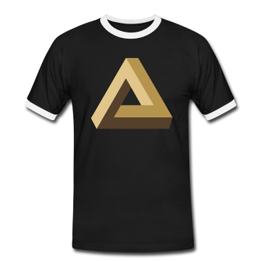 Mathe LK T-Shirt - Tribar, Optik, Illusion, Dreieck, Geometrie, Mathe