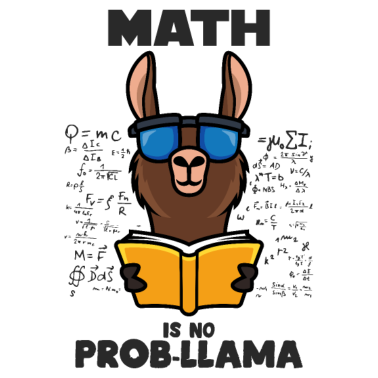 Motiv Mathe Ist Kein Problem Lama Lustig