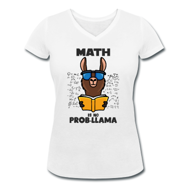 Mathe LK T-Shirt - Mathe Ist Kein Problem Lama Lustig