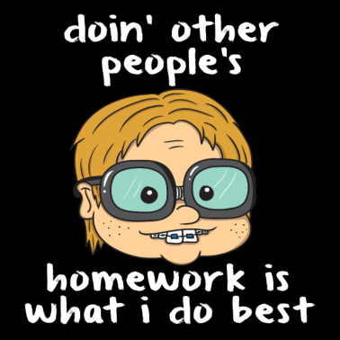 Motiv Nerdy geeky Streber Mathe Computer IT Universität