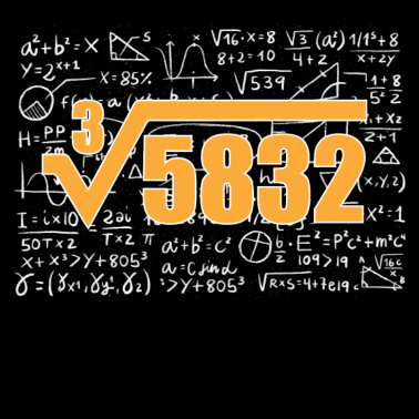 Motiv 18. Geburtstag Mathe Wurzelrechnung Nerd
