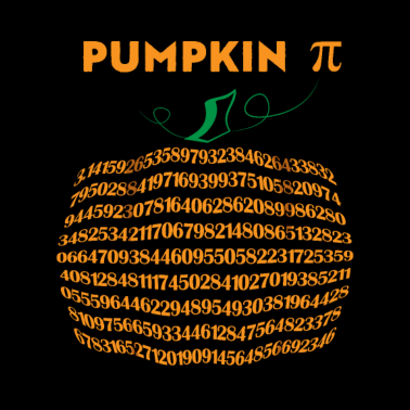Motiv Kürbis Pi Halloween Mathe Witz