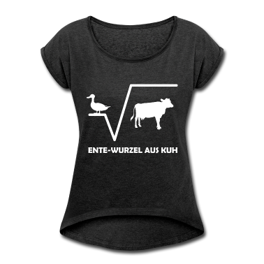 Mathe LK T-Shirt - Ente Wurzel aus Kuh Mathe Spruch