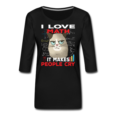 Mathe LK T-Shirt - Katze lustiges Mathe-Geschenk ich liebe Mathe