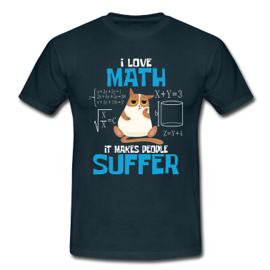 Mathe LK T-Shirt - Ich Liebe Mathe Menschen Leiden