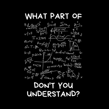 Motiv What Part Of Don't You Understand? | Mathematik