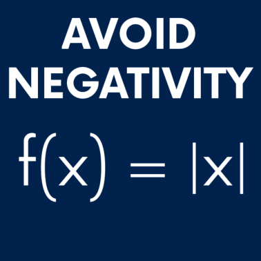 Motiv Lustiger Mathe Witz Verhindere Negativität