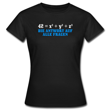 Mathe LK T-Shirt - 42 die Antwort auf alle fragen The Answer Is 42