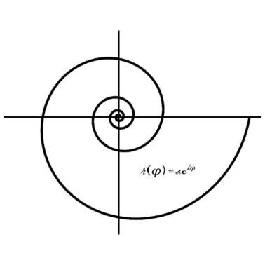 Motiv logarithmische spirale (mathe nerd)