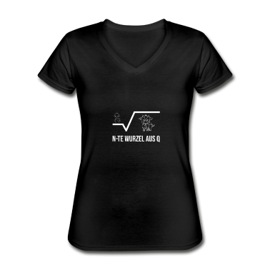 Mathe LK T-Shirt - N-te Wurzel Aus Q Ente Aus Kuh Mathematik Witz
