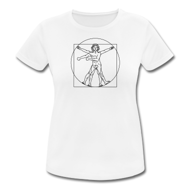 Mathe LK T-Shirt - FLOSS Vitruvian Mann - Zeichnung Leonardo da Vinci
