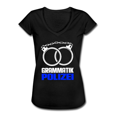 Deutsch LK T-Shirt - Grammatik Polizei - Deutschlehrer Geschenkidee