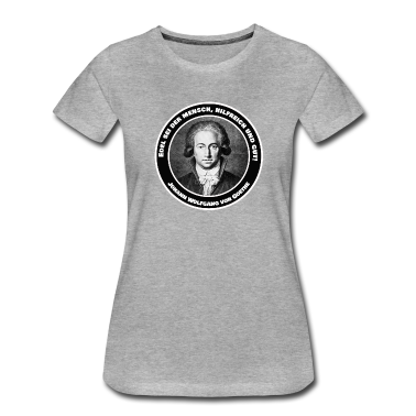 Deutsch LK T-Shirt - Goethe Zitat Spruch Klassik Edel hilfreich und gut