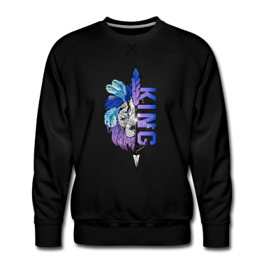 King Queen Pullover - Löwe King - Queen Pärchendesign Valentinstag