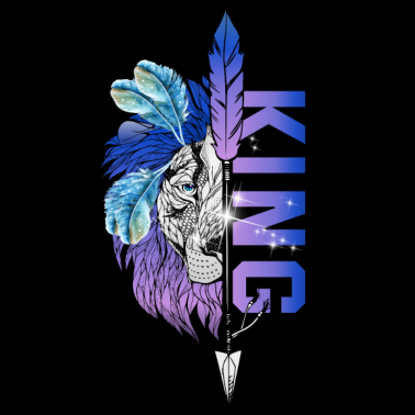 Motiv Löwe King - Queen Pärchendesign Valentinstag