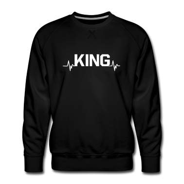 King Queen Pullover - King Heartbeat King Queen Pärchenlook
