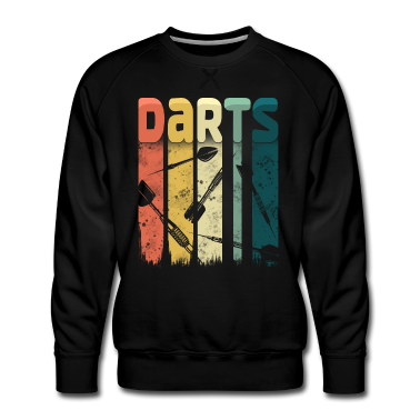 King Queen Pullover - Retro Dart Bier Dartpfeile Dartscheibe 180 Vintage