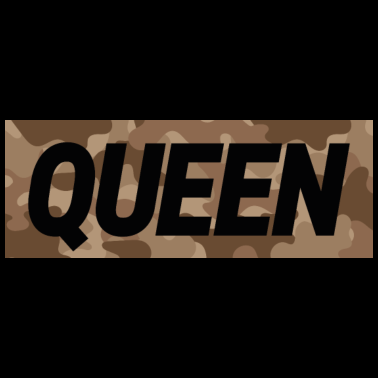 Motiv Queen mit Camouflage Hintergrund (Partnermotiv)