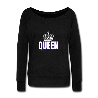 King Queen Pullover - Queen Partnershirt Queen King Krone