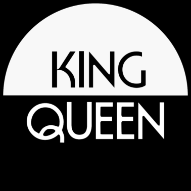 Motiv KING QUEEN Button