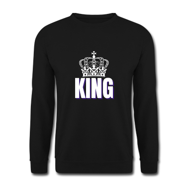 King Queen Pullover - King Partnershirt King Queen Krone