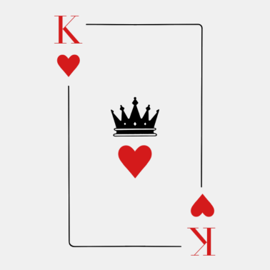 Motiv King Logo zum Valentinstag, King and Queen