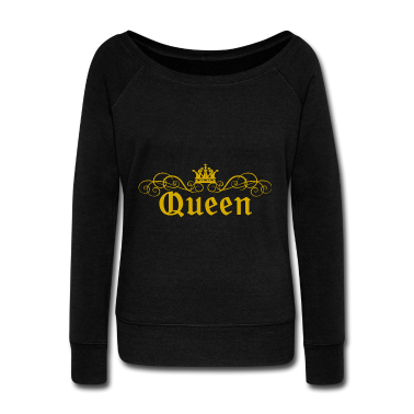 King Queen Pullover - King Queen Partnerlook Gold