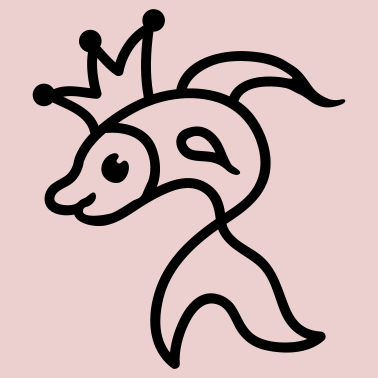 Motiv Fisch - King - Queen - Line