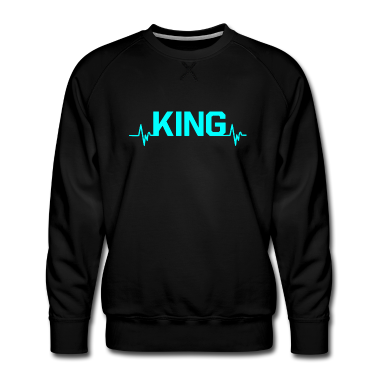 King Queen Pullover - King Heartbeat King Queen Pärchenlook