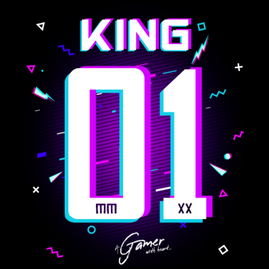 Motiv Gamer - King - Queen Geschenk Geschenkidee